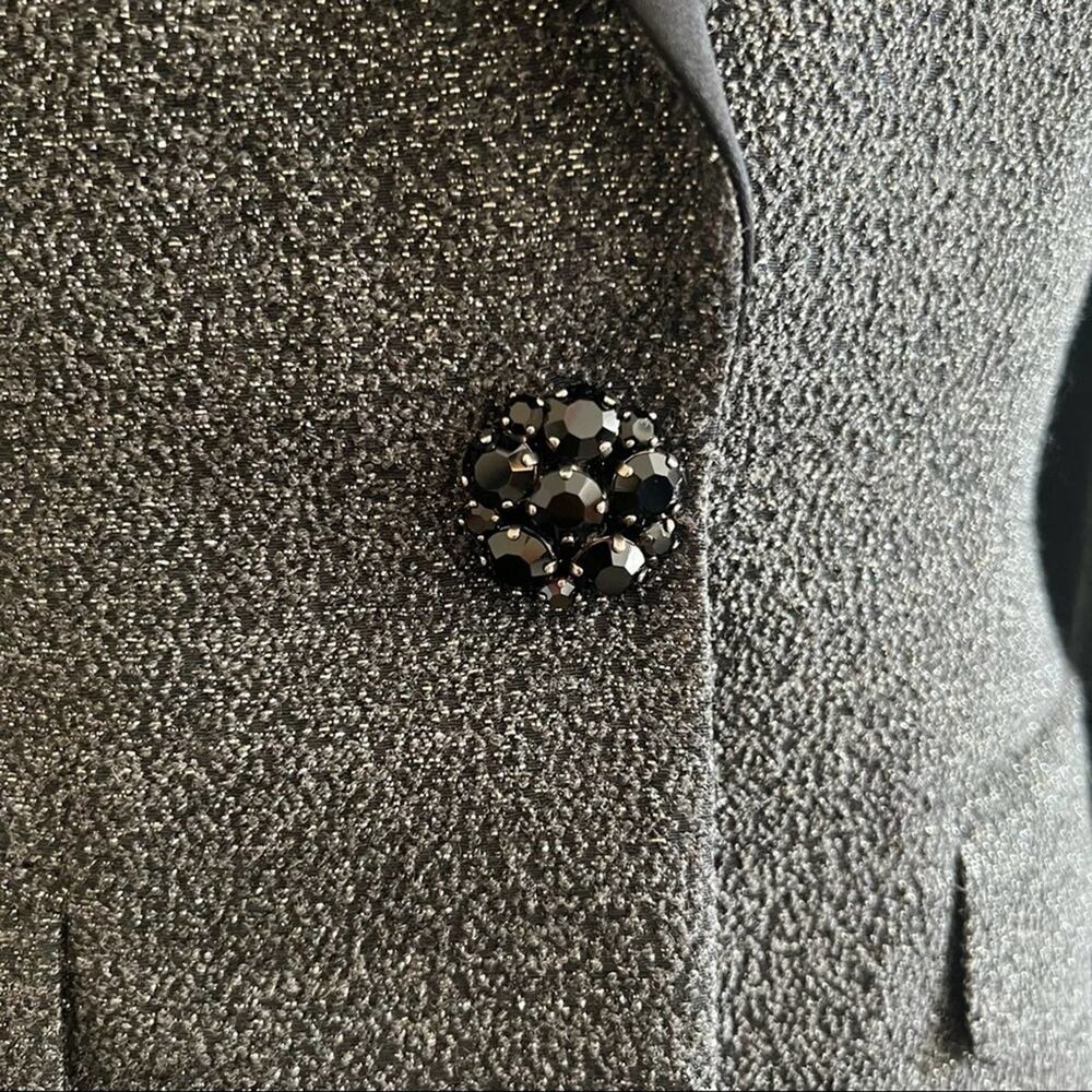 Escada Tux Style Blazer With Metallic Sparkle Siz… - image 4